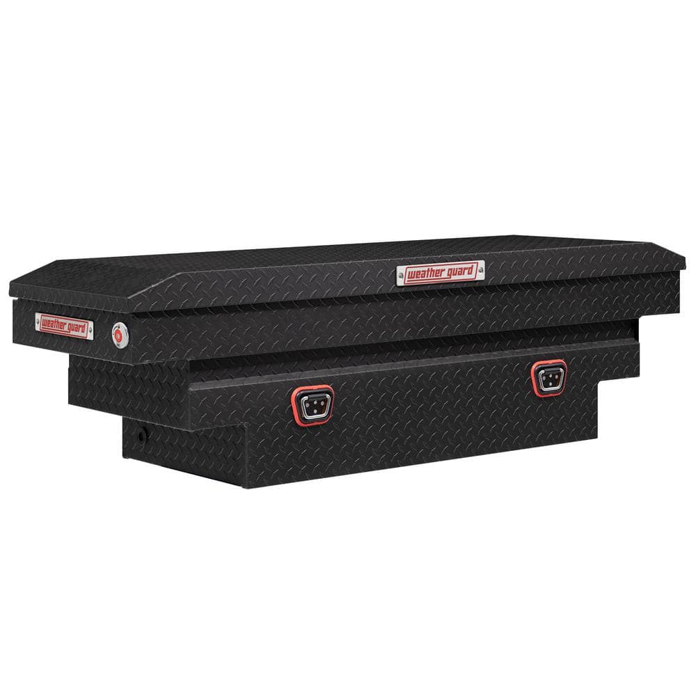 Weather Guard Saddle Truck Tool Box AluminumCompact Deep Textured Matte Black -  137-52-04