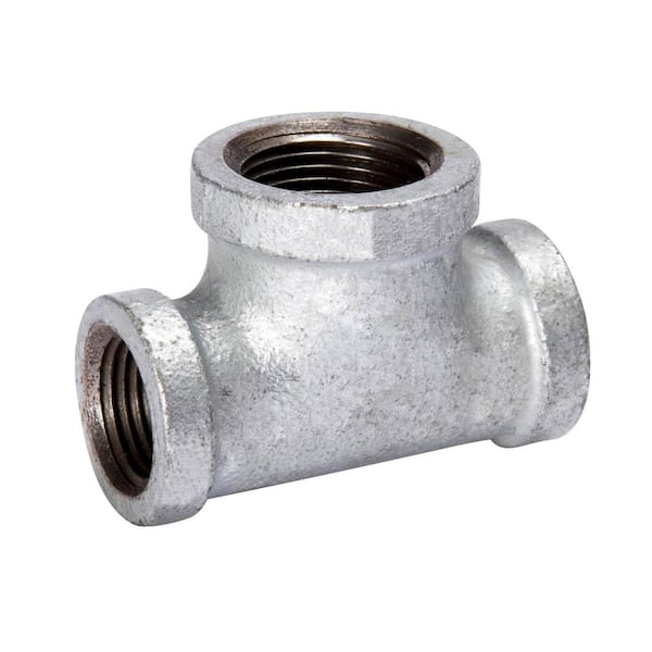 Southland 1/2 in. x 1/2 in. x 3/4 in. Galvanized Malleable Iron Reducing Tee Fitting