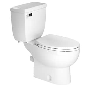 2-Piece 1.28 GPF Single Flush Elongated Toilet in White