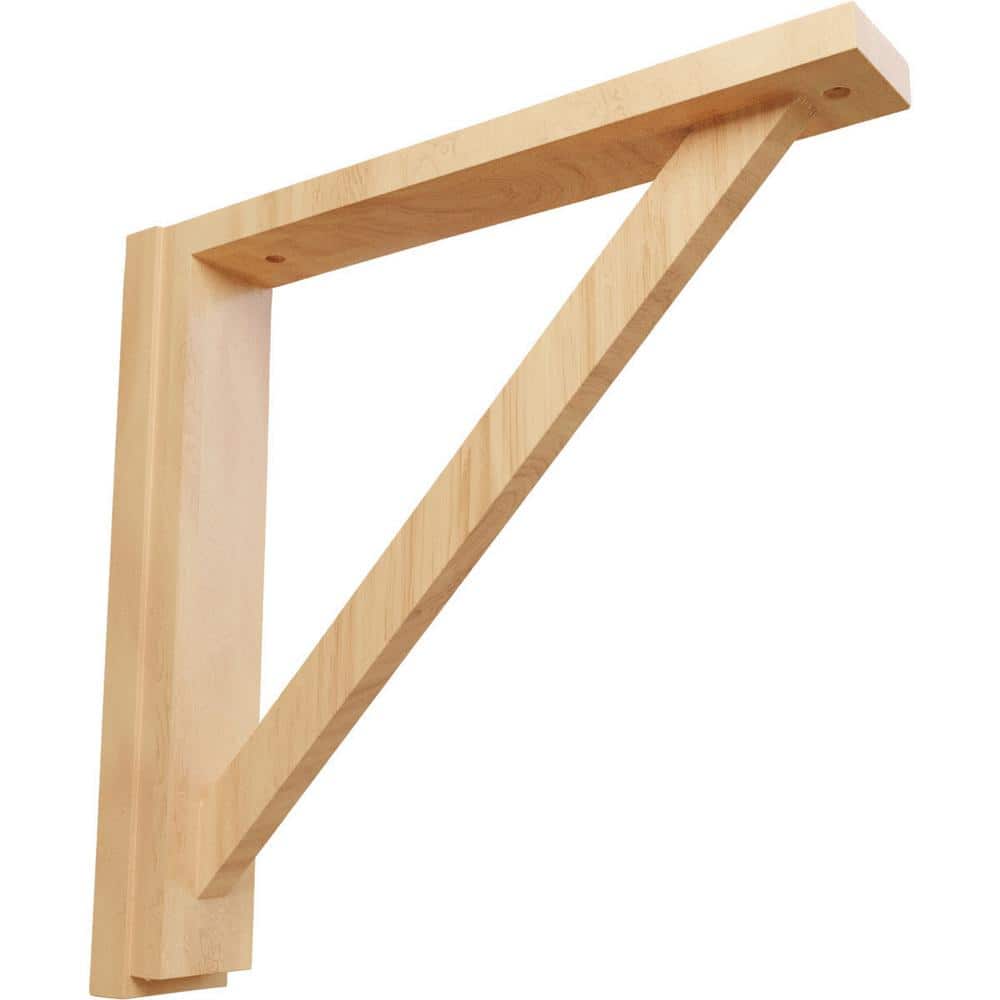 Red Oak 14.25" Traditional Wood Corbel Bracket