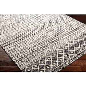 Laurine Black/White 5 ft. x 8 ft. Modern Rustic Area Rug
