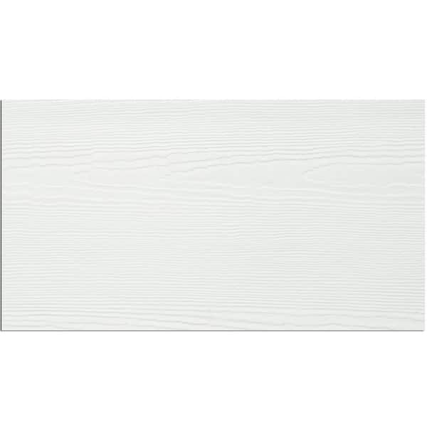 Hardie Soffit HZ10 16 in. x 144 in. Statement Collection Arctic White Cedarmill Non-Vented Fiber Cement Soffit Panel