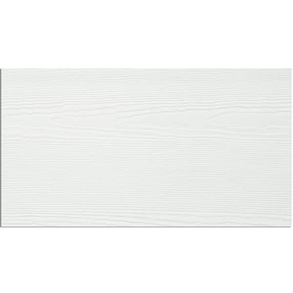 James Hardie Hardie Soffit HZ5 12 in. x 144 in. Statement Collection Arctic White Cedarmill Non-Vented Fiber Cement Soffit Panel