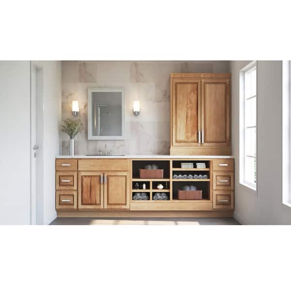 91.5 in. W x 1.5 in. H Square Edge Molding in Natural Hickory
