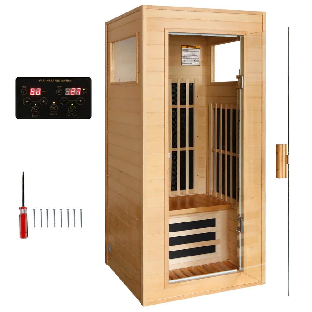 1-Person Sauna with 6 Carbon Heaters are Perfectly Positioned to Provide Stable Heat Throughout Your Body price history on PriceWatchPro