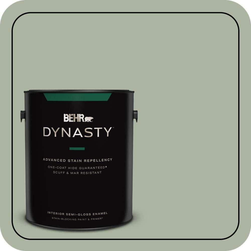 1 gal. #430E-3 Laurel Mist Semi-Gloss Enamel Interior Stain-Blocking Paint & Primer price history on PriceWatchPro