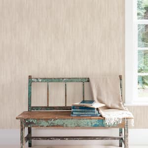 Secret Garden Taupe Texture Effect Non-Woven Paper Non-Pasted Wallpaper Roll (Covers 57.75 sq.ft.)