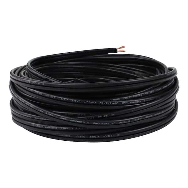 16 / 2 Low Voltage Landscape Lighting Wire-16-Gauge 2-Conductor Direct Burial Cable, 100 ft. Outdoor Use