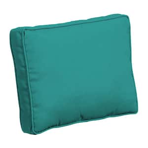ProFoam 24 in. x 19 in. Surf Teal Rectangle Outdoor Plush Deep Seat Pillow Back