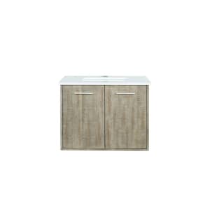 Fairbanks 30 in W x 20 in D Rustic Acacia Bath Vanity and Cultured Marble Top