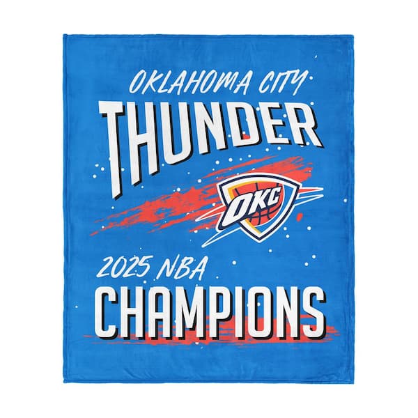 Oklahoma City Thunder NBA Net Gain Muticolor Silk Touch Throw Blanket 50 x 60 in.