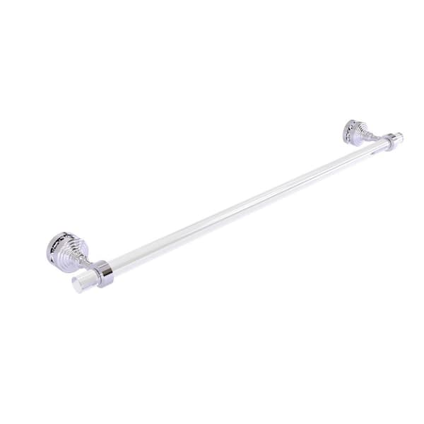 Allied Brass Pacific Grove Collection 30 in. Over-the-door Single Towel Bar in Polished Chrome