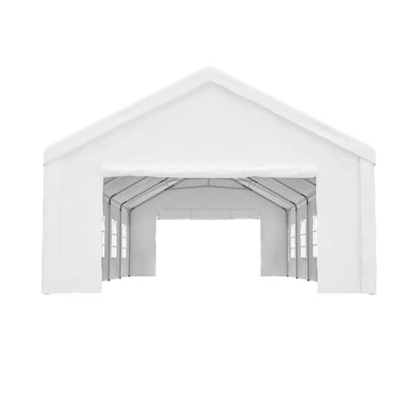 ToolCat 16 ft.x 32 ft. Heavy Duty Carport Canopy with Removable