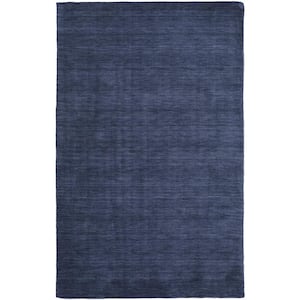 5 x 8 Blue Solid Color Area Rug