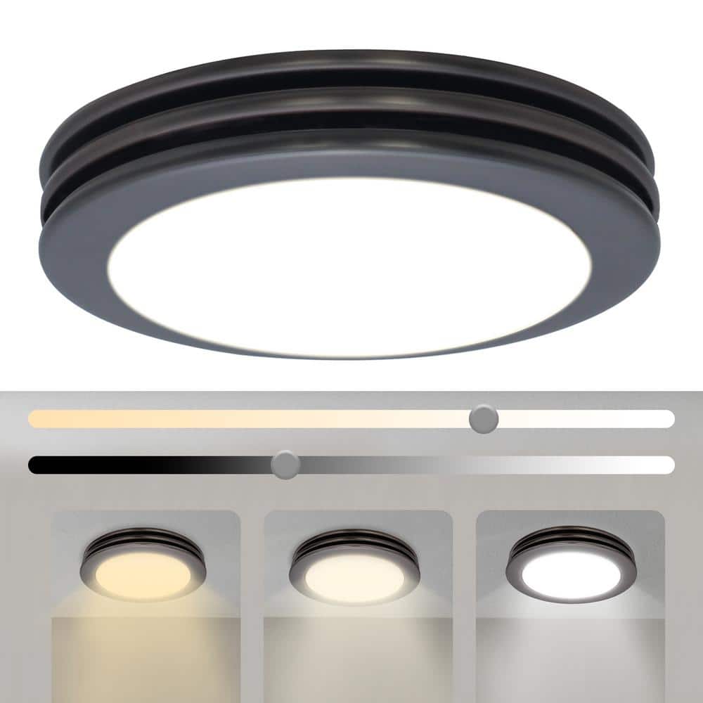 Bathroom Exhaust Fan Light, 80 CFM 2-Sones, 15-Watt Dimmable 3000K/4000K/55