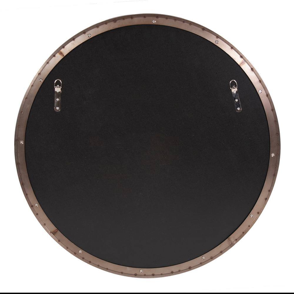 Copenhagen Sleek Brushed Brass Round Vanity Mirror