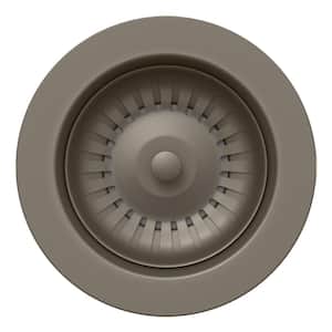 3.5 in. Silgranit-Matched Disposal Flange in Volcano Gray