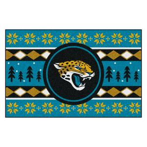 CC Sports Decor NFL Jacksonville Jaguars Football Field Runner Mat Area Rug 10637537