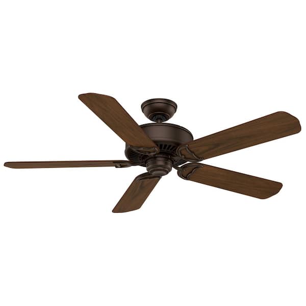 Casablanca Panama DC 54 in. Indoor Brushed Cocoa Bronze Ceiling Fan with Remote For Bedrooms