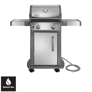 Spirit S-210 2-Burner Natural Gas Grill in Stainless Steel with Built-In Thermometer