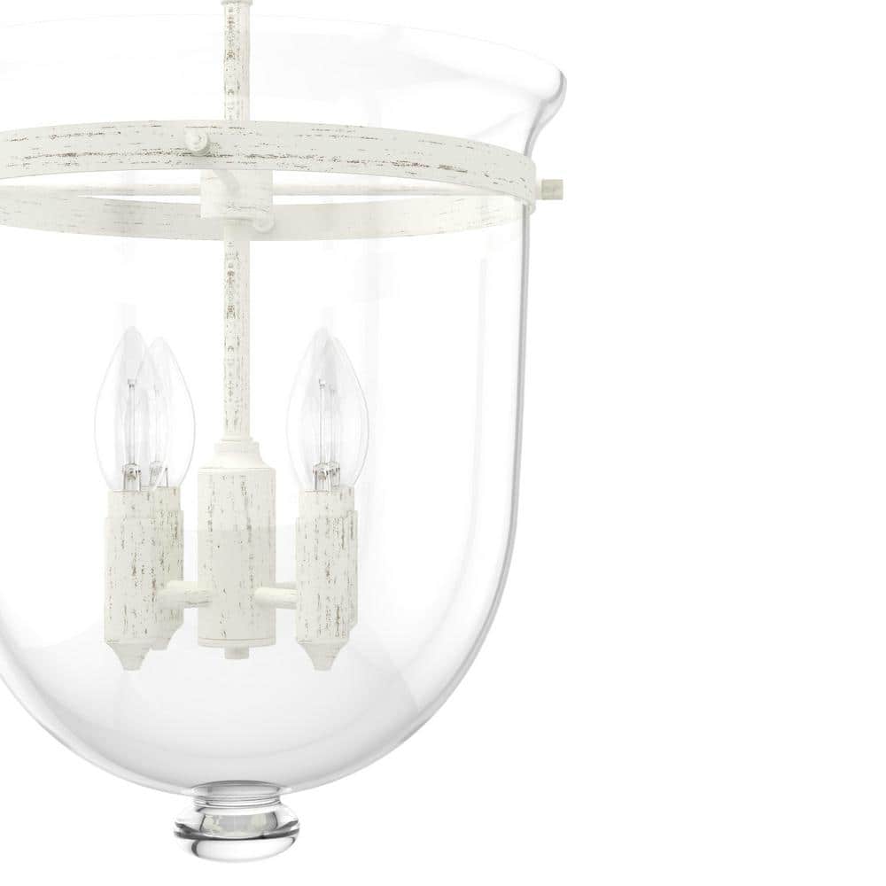 Belltown Timeless Rustic White 4-Light Urn Pendant