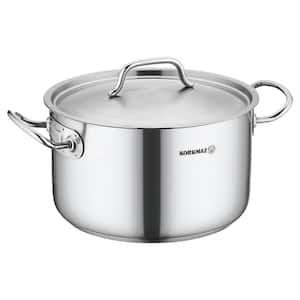 Gastro Proline 6.2 Liter Stainless Steel Casserole with Lid in Silver