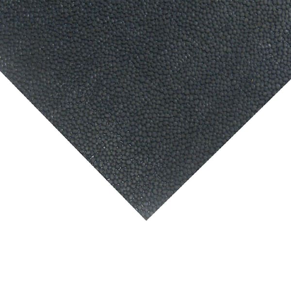 Rubber-Cal Tuff-n-Lastic Runner Mat 1/8 in. T x 4 ft. W x 6 ft. L Black Rubber Flooring (24 sq. ft.)