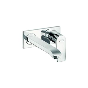 Metris E Single-Handle Wall Mount Bathroom Faucet in Chrome