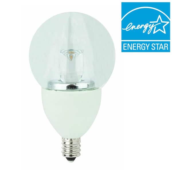 TCP 25W Equivalent Soft White (2700K) G16 Candelabra Dimmable LED Light Bulb