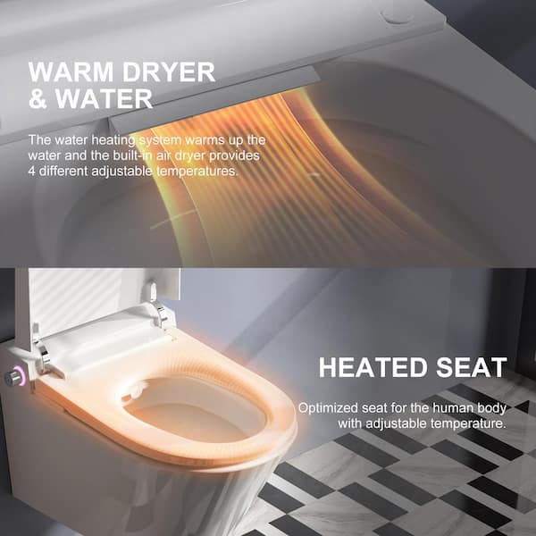 Original Smart Toilet Seat Lid Cover Water Heated Filter