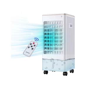 246.6 CFM 3 Speeds 3-in-1 Smart Portable Evaporative Air Cooler with Remote Control, 3 l Water Tank Capacity, White