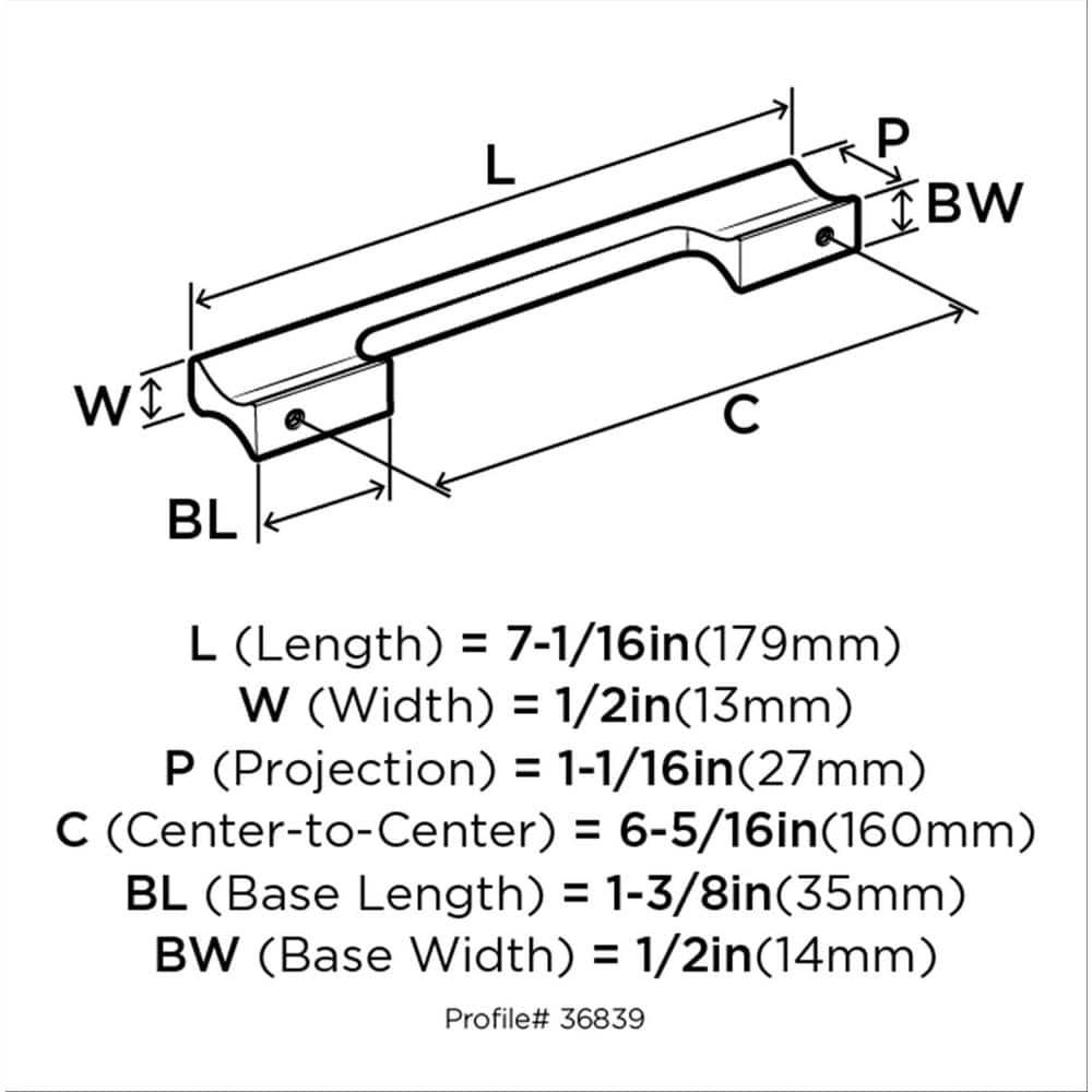 Satin Nickel Modern Cabinet Bar Pull with Mounting Hardware