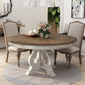 Willadeene Antique White Round Dining Table