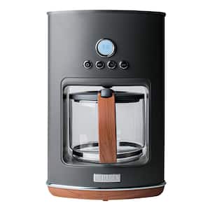 Dorchester 10-Cups Pebble Grey Drip Coffee Maker Keep Warm Delay Brew Functions