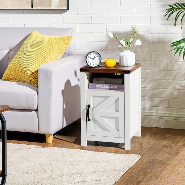 Farmhouse white nightstand hotsell