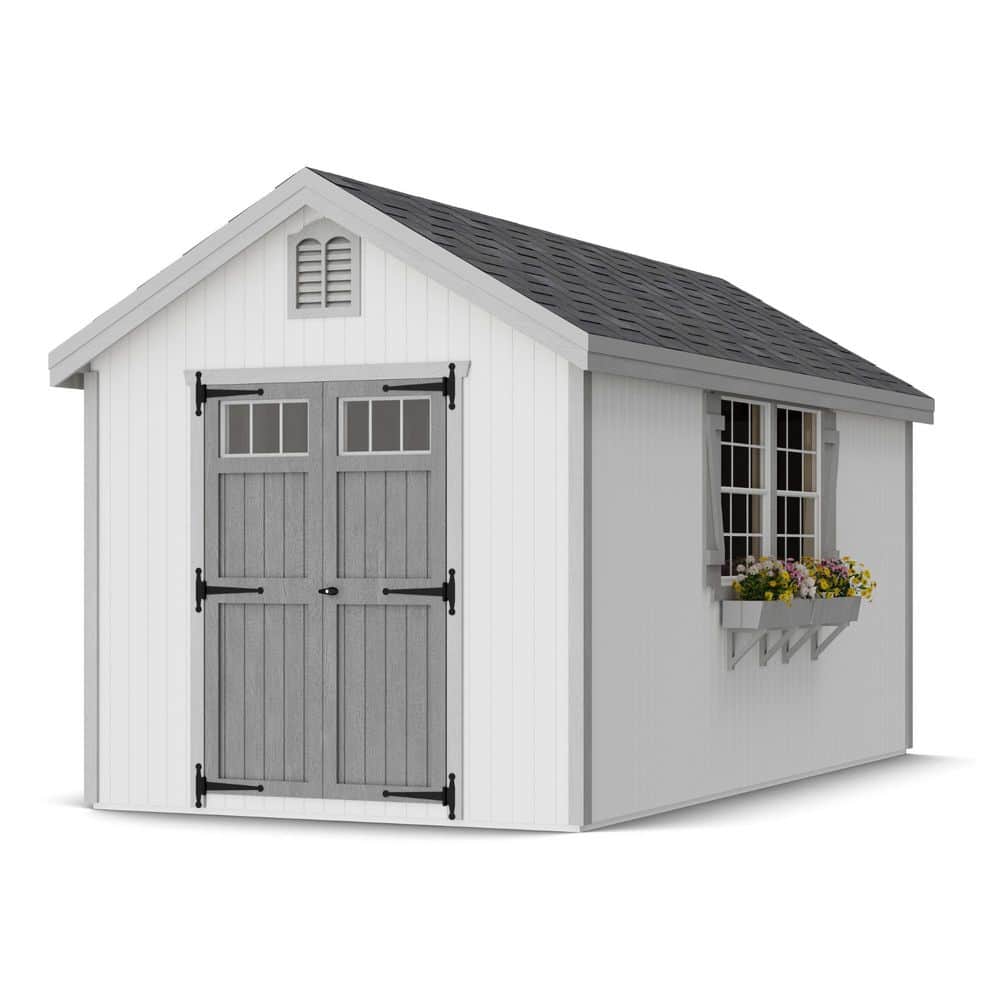 Colonial Williamsburg 8 ft. x 16 ft. Outdoor Wood Storage Shed Precut Kit with Operable Windows (128 sq. ft.) price history on PriceWatchPro