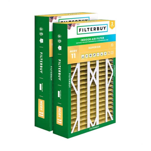 16 in. x 26 in. x 5 in. MERV 11 (FPR 7) Allergen Defense Pleated HVAC AC Furnace Air Filters for Electro-Air (2-Pack)