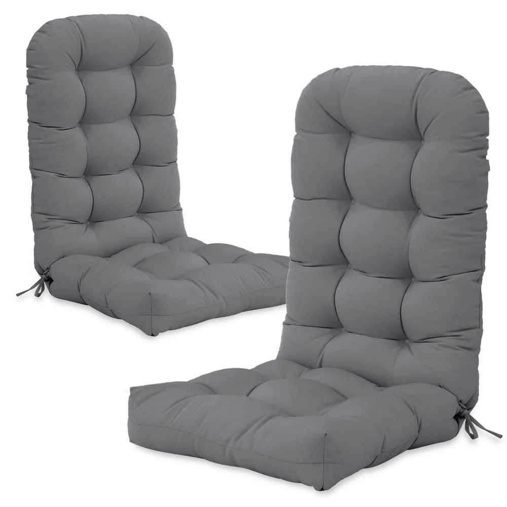 19.6 in x 49.1 in. Outdoor Cushion, Outdoor High Back Dining Chair Cushion 2-Pack in Gray price history on PriceWatchPro