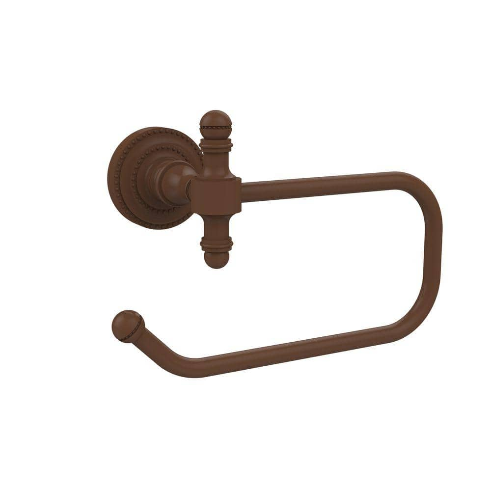 Allied Brass Retro Dot Collection European Style Single Post Toilet Paper Holder in Antique Bronze