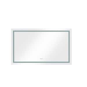 72 in. W x 36 in. H Rectangular Frameless LED Mirror Anti-Fog Dimmable with Memory Function Wall Bathroom Vanity Mirror