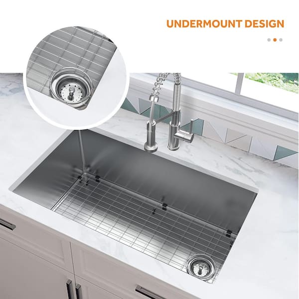 GG 　a8p S3C2B3 Glacier Bay Tight Radius 36 in. Undermount Single Bowl 18