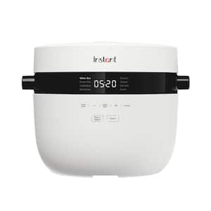 20-Cup White Electric Multi-Grain Rice Cooker and Slow Cooker