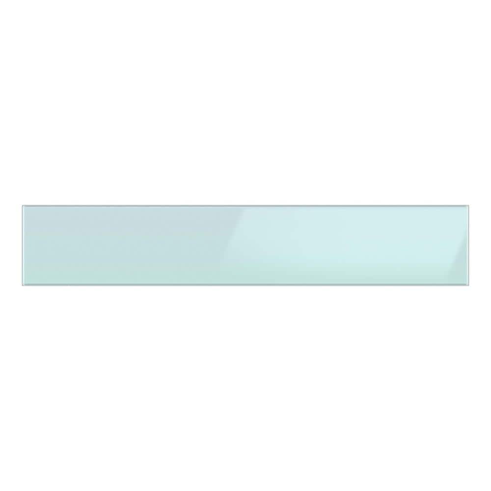 Bespoke Middle Panel in Morning Blue Glass for 4-Door French Door Refrigera