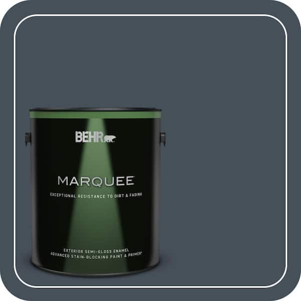 BEHR MARQUEE 1 gal. #PPF-48 Evening Storm Semi-Gloss Enamel Exterior Paint & Primer