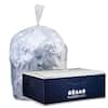 Plasticplace 55-60 Gallon Clear Trash Bags - Case Of 100, Heavy Duty & Unscented
