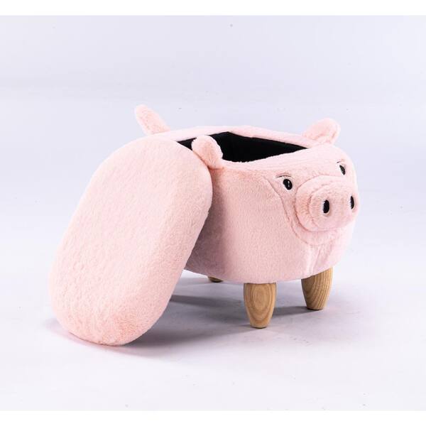 Nieuwe Fabric Pig Zippered Storage , shops Pink Pig