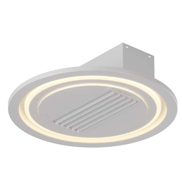 Staykiwi 22 in. Indoor White Modern Leafless Ceiling Fan with Integrated LED with Remote Included