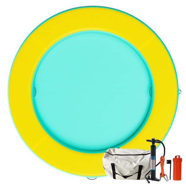 8 ft. Round Inflatable Water Hammock with Bed Center, Heavy Duty Pool & Lake Float