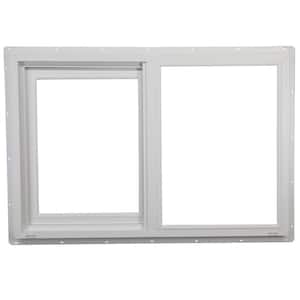 47.5 in. x 47.5 in. Select Series White Vinyl Left-Hand Sliding Window with HP2+ Glass, Screen Included