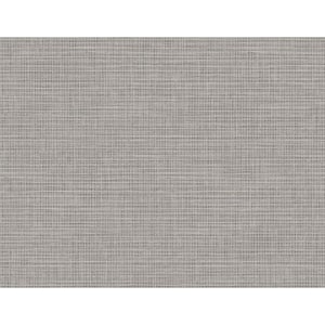 Modern Fabric Texture Dark Grey Paper Non-Pasted Strippable Wallpaper Roll (Cover 60.75 sq. ft.)
